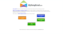 Desktop Screenshot of mytempemail.com